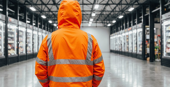 کاپشن کار در سردخانه